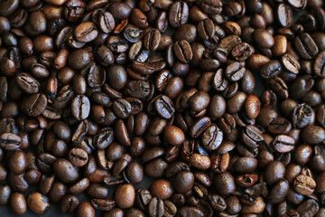 roasted coffee beans background