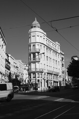Fototapeta na wymiar Old building in center of town