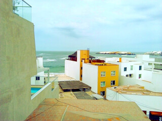 
View of the Punta Hermosa beach, Lima - Peru, beach houses, 
beach Perú.