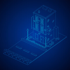 City building real estate concept.