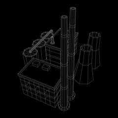 Industrial building factorie facilitie power plant