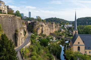The historic casemates in Luxembourg City