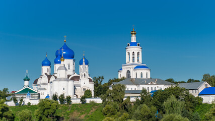 Old Russian orthodox church with domes