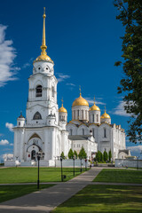 Old Russian orthodox church with domes