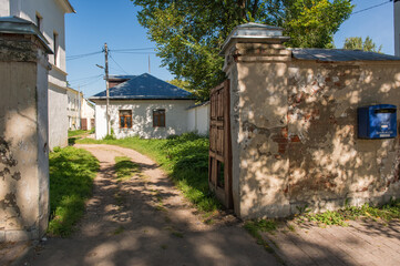 old yard in the Suzdal city
