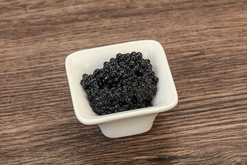 Luxury strugeon fish black caviar