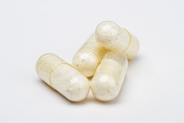 Four natural supplement pills