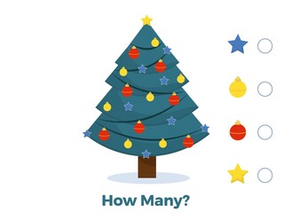 Counting Game for Preschool Children. home schooling. Educational a mathematical game.