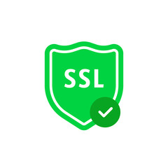 simple green ssl shield with checkmark