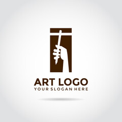 The Art Logo design. vector illustrator eps. 10