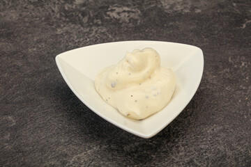 Caesar cream sauce with parmesan and herbs