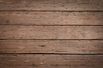 Obraz premium brown background. old brown wooden planks