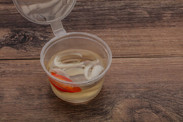 Vietnamese vinegar sauce with chili