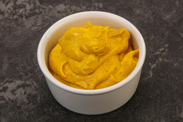 Asian Curry sauce in the bowl