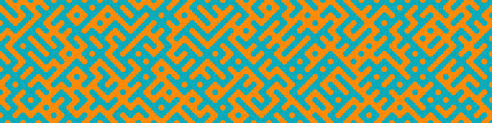 Abstract Geometric Pattern generative computational art illustration