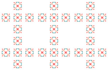 Colorful Ikat ornamentel seamless pattern for textile, wallpaper, card or wrapping paper. Tile for surface design.