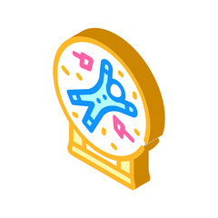 throwing knives isometric icon vector illustration color