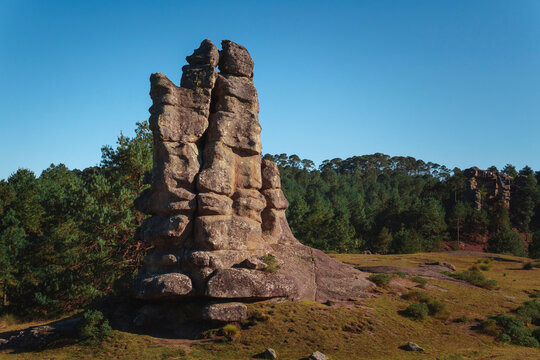 Vista del Parque natural "piedras encimadas", Puebla M&eacute;xico, Una hermosa tarde caminando por la naturaleza con vistas hermosas de un pedaso de paraiso.