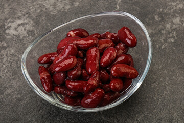 Canned red Kidney in the bowl