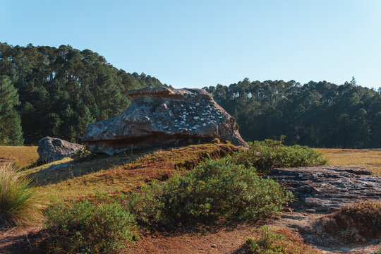 Vista del Parque natural "piedras encimadas", Puebla M&eacute;xico, Una hermosa tarde caminando por la naturaleza con vistas hermosas de un pedaso de paraiso.