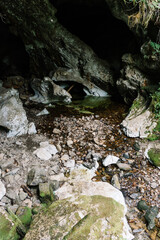 View inside Upana Caves, Gold River, Vancouver Island, British Columbia