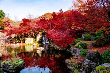 渓石園の紅葉