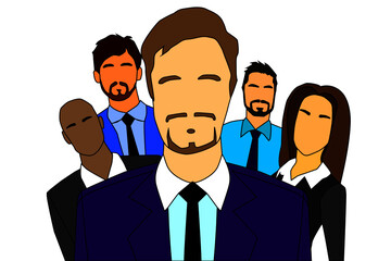 group of businessmans