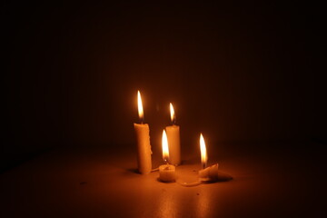 candles in the dark
