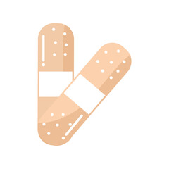 band aid of color orange