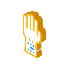 allergic reaction test isometric icon vector illustration