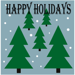 happy holidays vector graphics illustrator, flyer for a beauty salon, a picture on instagram, a picture for a website, a picture for a business card, vector, graphics, illustrator, illustration, beaut