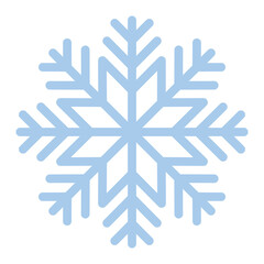 snowflake of light blue color