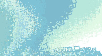 Unsaturated light bluish green abstraction. Vector graphics