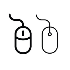 Fototapeta premium Computer mouse icon set