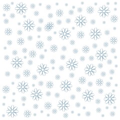 Abstract background with simple flowers. Cartoon flat style. Illustration. Vector