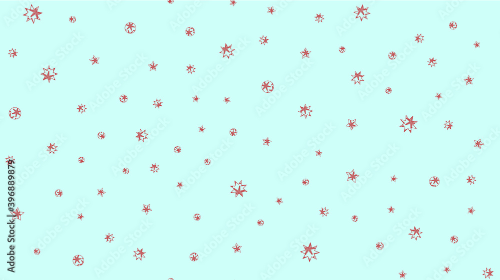 Poster texture seamless pattern from multi-colored christmas tree toy new year's christmas stars with a pat