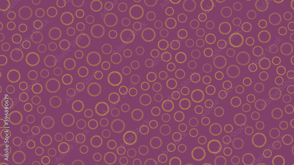 Poster texture seamless pattern of many multicolored simple round abstract carved bubbles circles of geomet