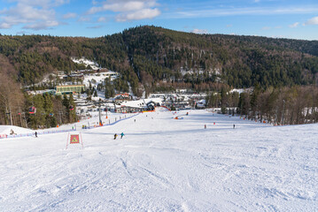 Jaworzyna Krynicka ski resort in Krynica Zdroj in Poland