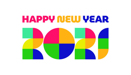 2021 background. New Year 2021. Happy new year 2021 vector. Number 2021 in the modern concept.