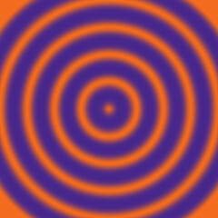 An abstract purple and orange concentric circle pattern background image.