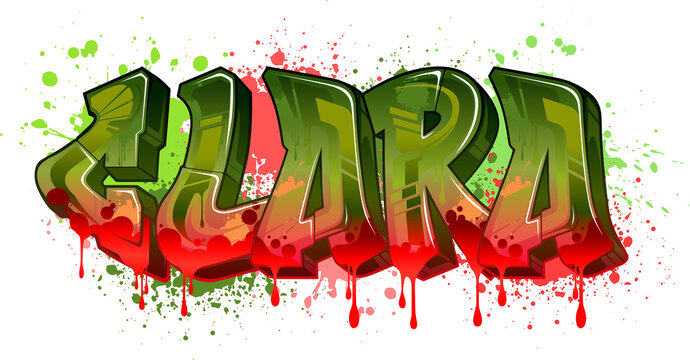 Clara. Graffiti Name Design
