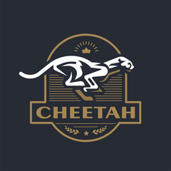 Stylized Running cheetah. 