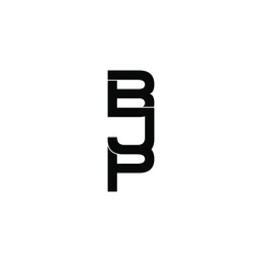bjp letter original monogram logo design
