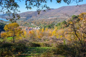 Fototapeta premium Banos de Montemayor town, Extremadura, Spain