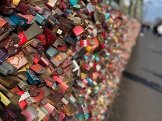 thousands of love padlocks cologne