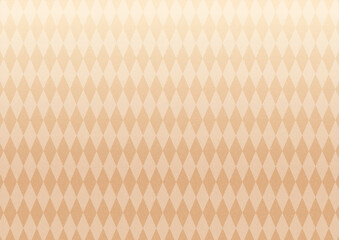 菱型パターンの背景　ベージュ