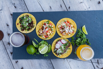 tacos on slate 