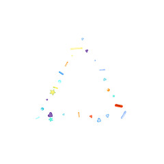 Sprinkles grainy. Cupcake donuts background.