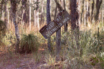 Word of Caution Keep Out of Restricted Areas