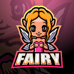 Little fairy mascot esport logo design